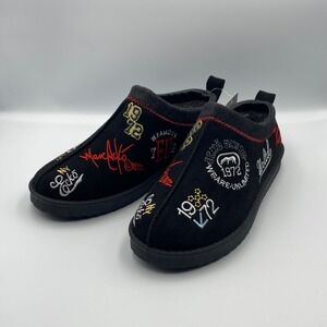 Ecko Fur Mule Mens Size 9 Y2k Style Palace x UGG Tasman Style Black Slipper